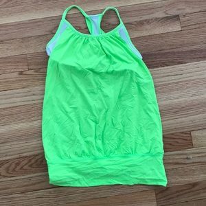 LuLuLemon tank with built in bra